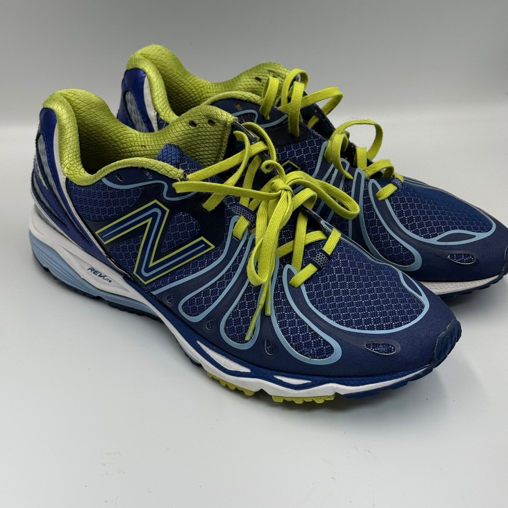 New Balance 890v3 W890BG3 Blue Yellow Running Shoes Womens 10 USA Made